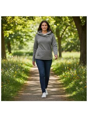 Stio gray sweetwater fleece hoodie size  small